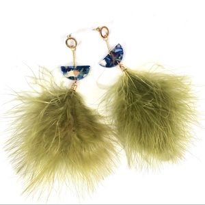 Juliet Feather Statement Earrings